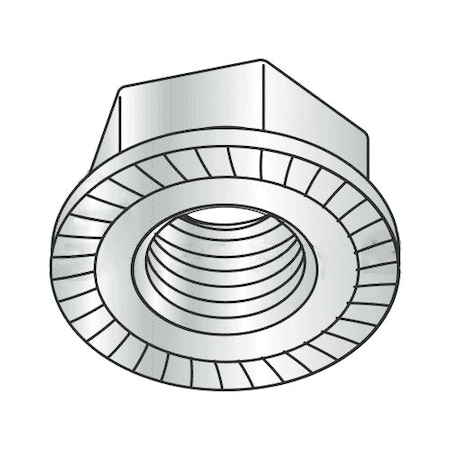 Flange Nut, M16-2.00, Steel, Class 8, Plain, 24 Mm Hex Wd, 300 PK